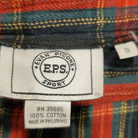 Vintage Evan Picone Sport tartan plaid cotton skirt - Picture 5 of 5